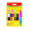 Crayones de Cera, Doble Punta, Jumbo XL, 14 mm x 100 mm, Caja x 6 Unds x 2 Colores = 12 Colores.